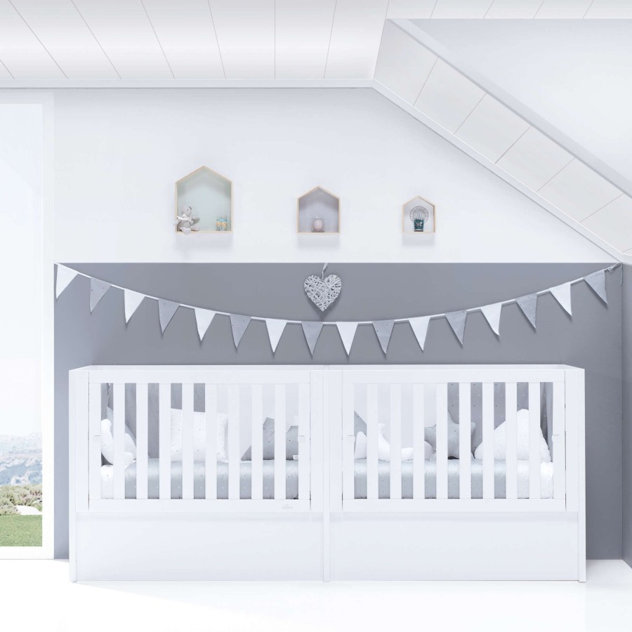 Baby Cots Alondra | Twin Convertible Crib Duplo · T1220-M7700