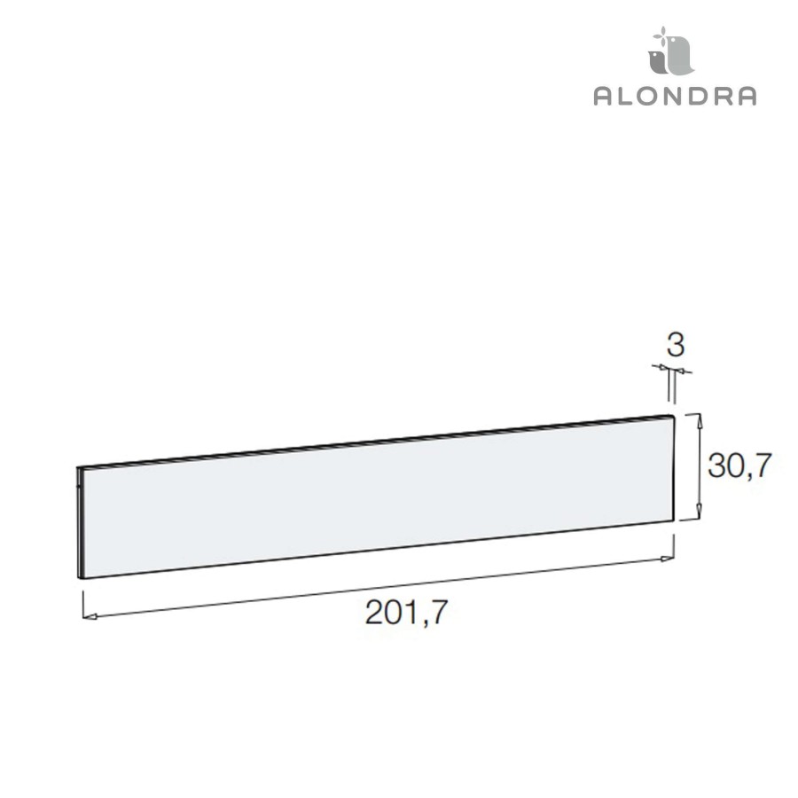 Convertible Cribs Alondra | Board To Cover The Lower Back Sida Of Konver Neo · Wtn501-G2300 White