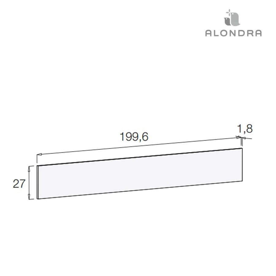 Convertible Cribs Alondra | Board To Cover The Lower Back Sida Of Konver Sero · Wtn502-M40 White