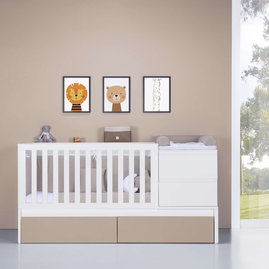 Convertible Cribs Alondra | Convertible Crib 70X140 Inside Arena · K404-M1153 Beige