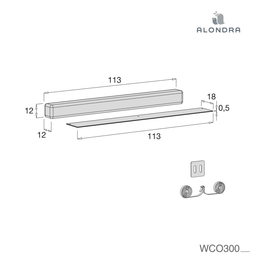 Co-Sleeping Cots Alondra | Co-Sleeping Kit For Crea Due And Crea Tre Cot · Wco300-70 White