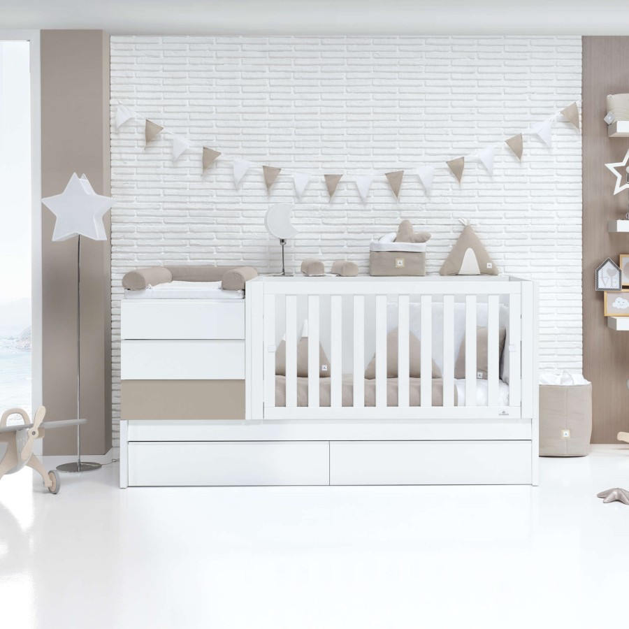 Convertible Cribs Alondra | Convertible Crib Sero Kubo Arena · K551 Beige