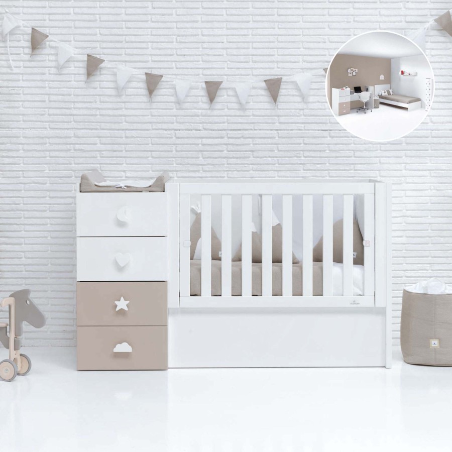 Convertible Cribs Alondra | Convertible Crib - Just Bubble · K374-M7753 Beige