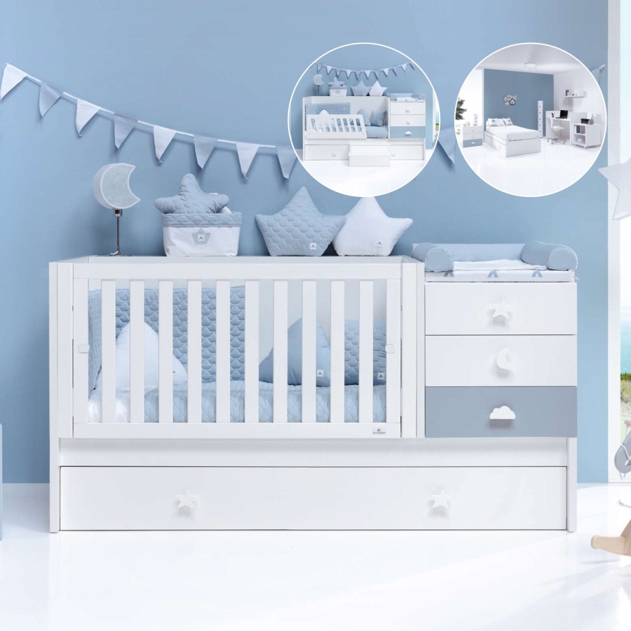 Convertible Cribs Alondra | Convertible Crib Sero Bubble Blue · K554