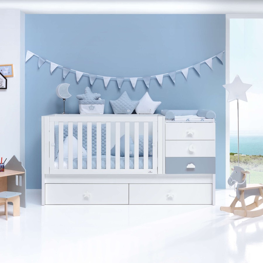 Convertible Cribs Alondra | Convertible Crib Sero Bubble Blue · K554