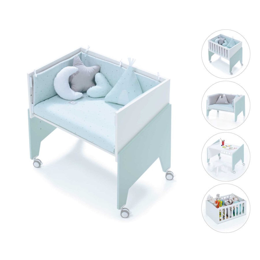 Baby Cribs Alondra | Mint Co-Sleeping Crib 50X80 Equo · C10-M7755