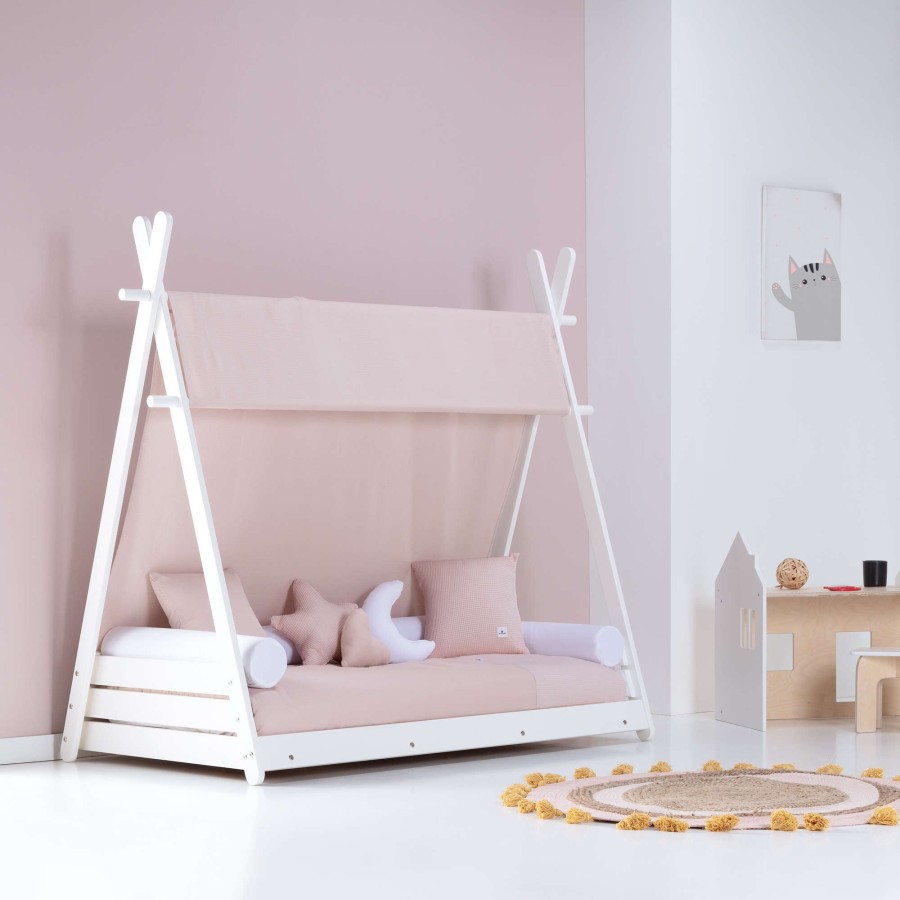 Montessori Alondra | Montessori Kids Bed Homy-Xl 90X200Cm - 122 Cremarosa