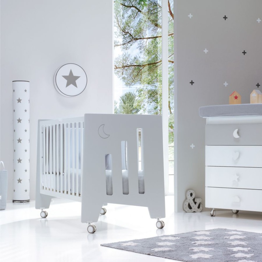 Baby Cots Alondra | Cot And Desk 60X120Cm 5 Stages Omni Grey · C181-M7778