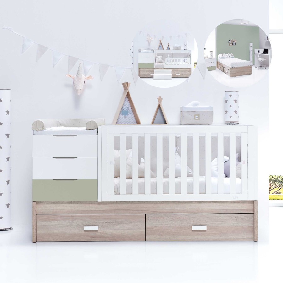 Convertible Cribs Alondra | Sero Loft Erba Convertible Crib 70X140Cm · K547