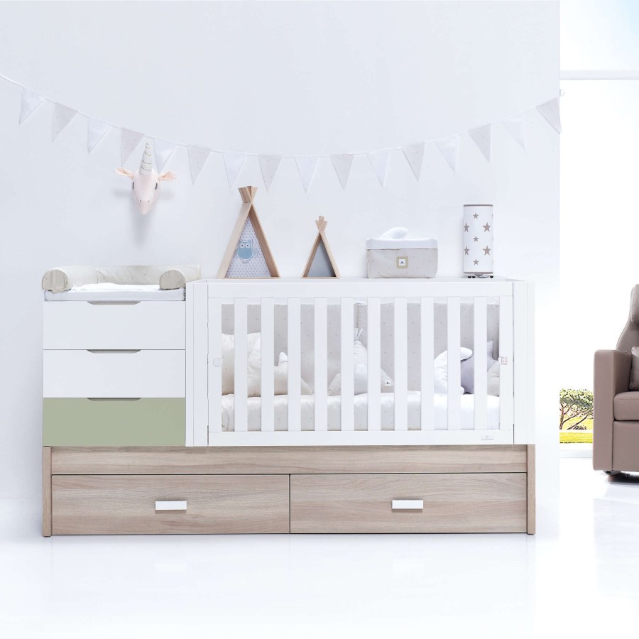 Convertible Cribs Alondra | Sero Loft Erba Convertible Crib 70X140Cm · K547