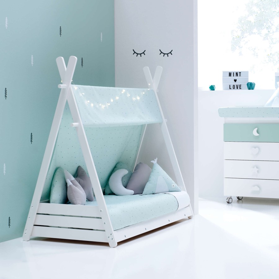 Montessori Alondra | Montessori Kids Bed Homy-Xl 90X200Cm - 055 Mint