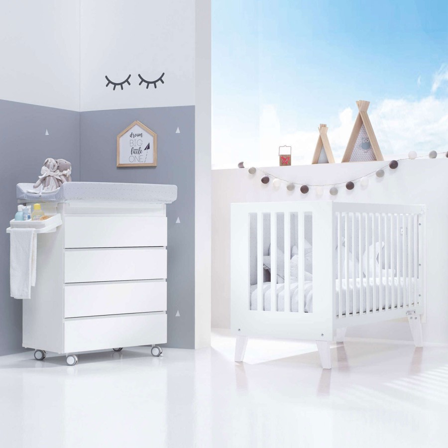 Baby Cots Alondra | Co-Sleeping Cot 4 In 1 Nexo White · C187-M7700