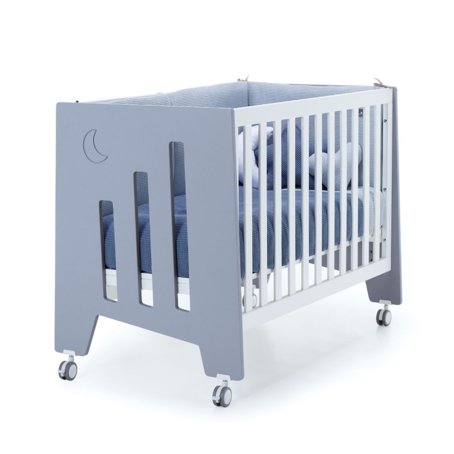 Baby Cots Alondra | Cot And Desk 60X120Cm 5 Stages Omni Blue · C181-M7741