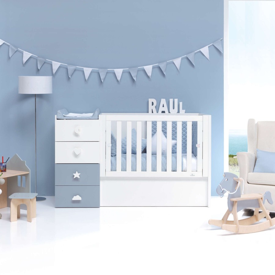 Convertible Cribs Alondra | Convertible Crib - Just Bubble Blue · K374-M7741