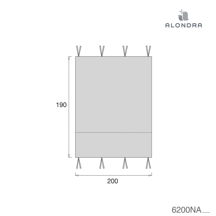 Montessori Alondra | Textile Canopy For Montessori Homy Xl Bed · 6200Na 128 Stone Grey