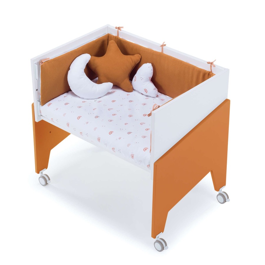 Baby Cribs Alondra | Terracotta Co-Sleeping Crib 50X80 Equo · C10-M7783