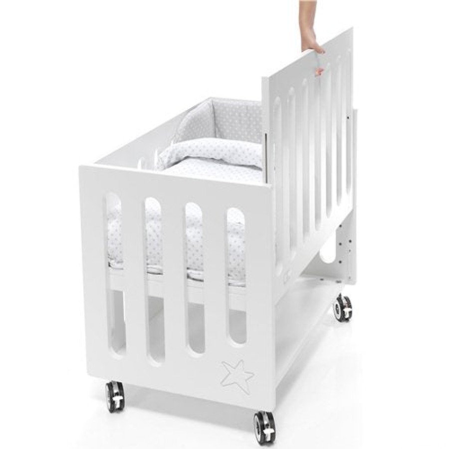 Baby Cribs Alondra | Inborn Crib (With Mattress And Textile For Free) · C1044 Blanco