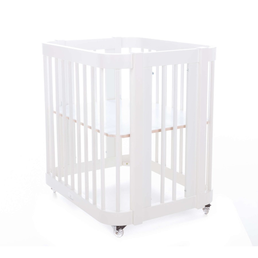 Baby Cribs Alondra | Crea Uno Bianco Baby Crib 55X70Cm - C304