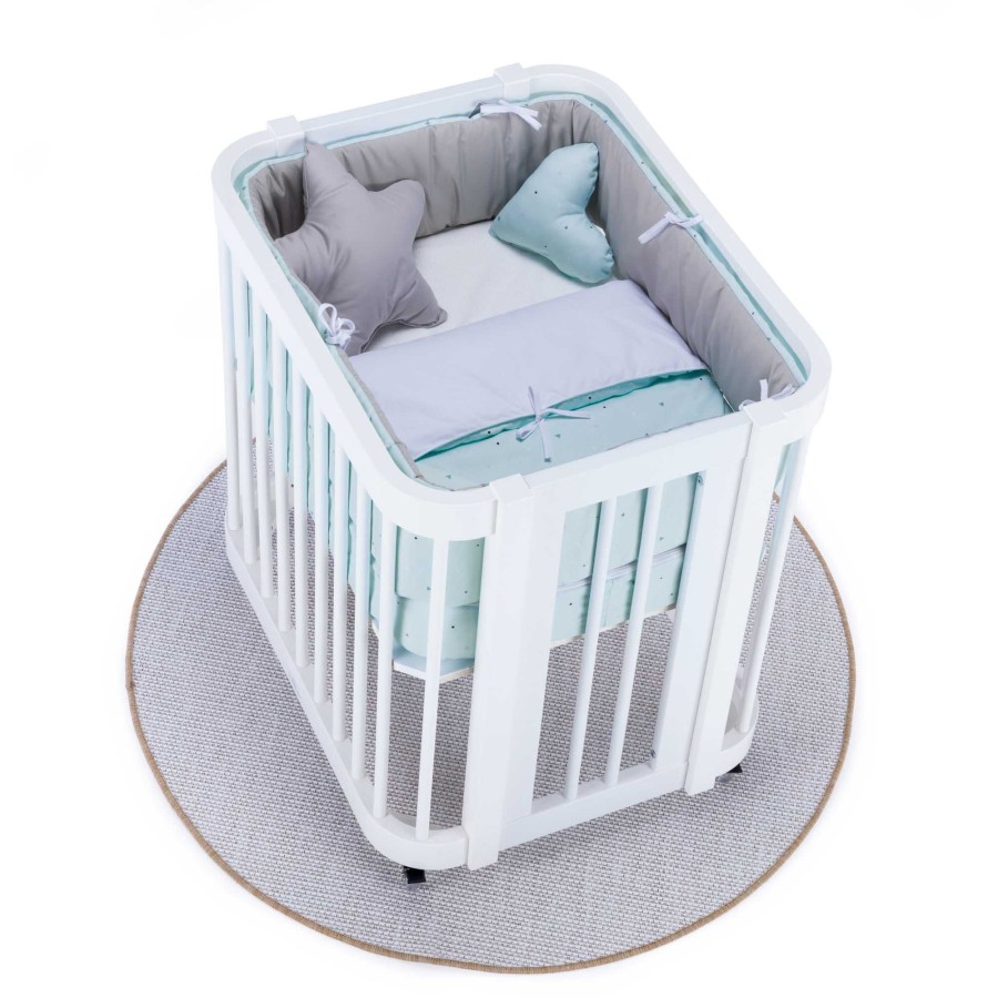 Baby Cribs Alondra | Crea Uno Bianco Baby Crib 55X70Cm - C304