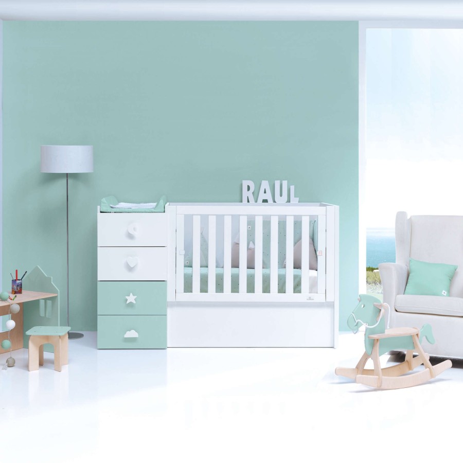 Convertible Cribs Alondra | Convertible Crib - Just Bubble Mint · K374-M7755 Mint-Green