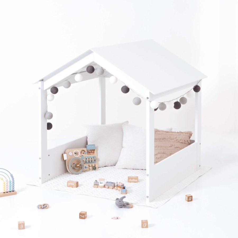 Montessori Alondra | Modulo Casita Para Cama Infantil-Juvenil Bianca 90X190 Cm · Qt662 White