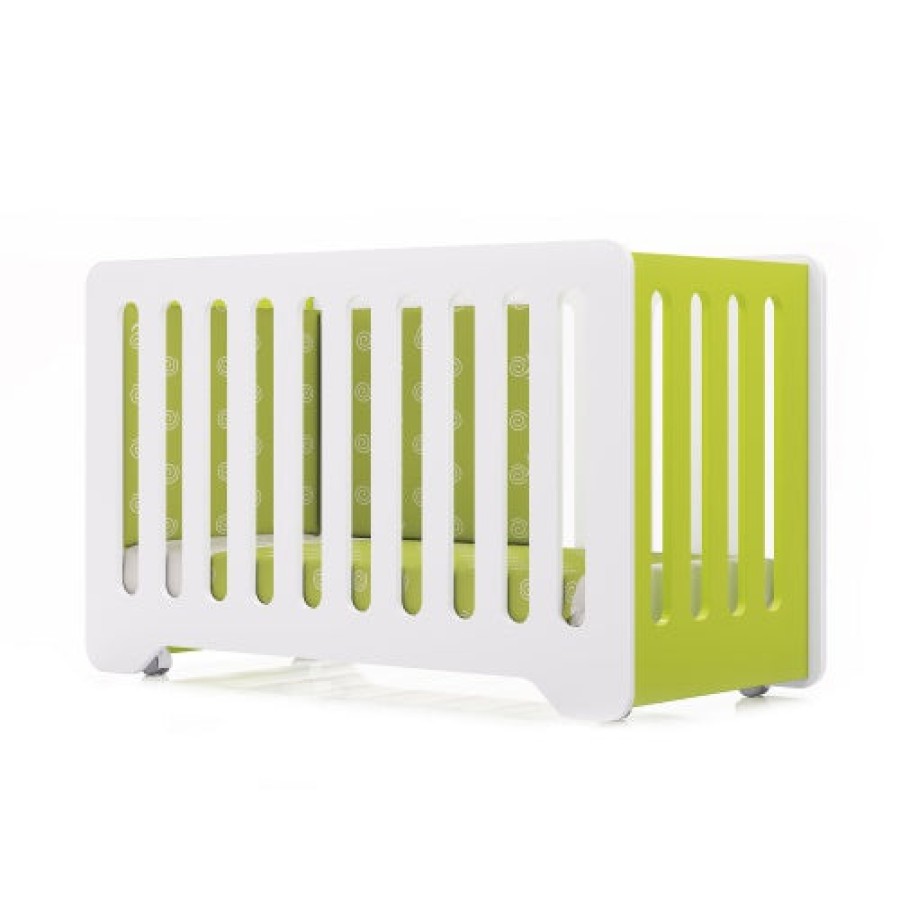 Baby Cots Alondra | Cot 60X120 With Multi-Position Base Gloss Finish · C150 Green